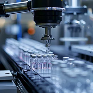 Single-dose syringe packaging with automated filling and capping