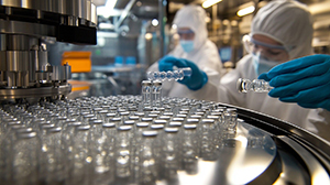 Chromatography equipment in a modern lab used for pharmaceutical research