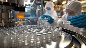 Chromatography equipment in a modern lab used for pharmaceutical research