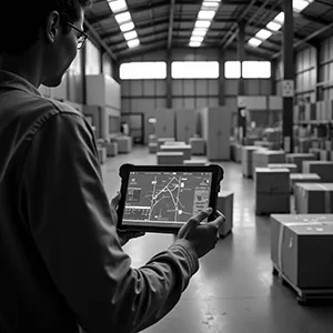 Pharmaceutical cold chain workflow with temperature monitoring