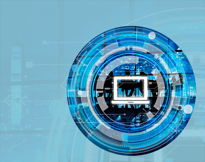 Shield icon over a data network depicting privacy and regulatory compliance.