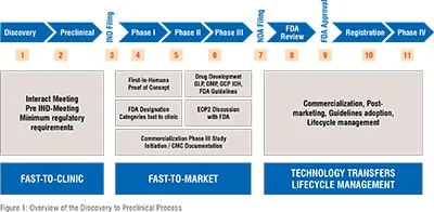 Overview of the discovery to preclinical process