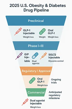 Emerging Obesity Drugs and Diabetes Drug Pipeline 2025