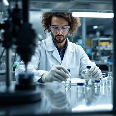 Healthcare professional reviewing biosimilar guidelines
