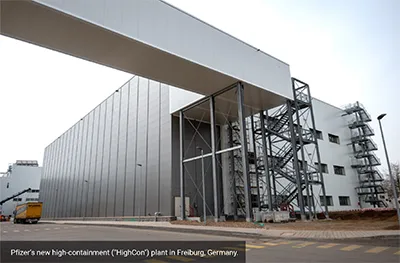 Pfizer has opened a new high-containment plant in Freiburg, Germany