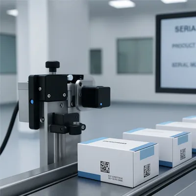 Pharmaceutical serialization barcode scanners tracking pharmaceutical products