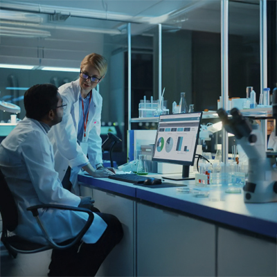 Pharmaceutical laboratory with compliance documentation