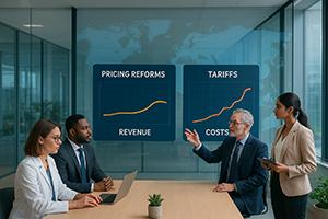 Trade policy shifts, supply chain diversification, and price pass-through to consumers.