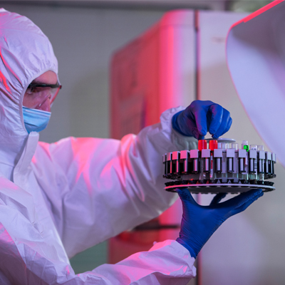 Advanced mass spectrometry equipment analyzing drug compounds