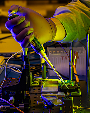 Graph showing biomarker detection results via MS