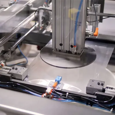 Sterile filtration system in a pharmaceutical manufacturing plant