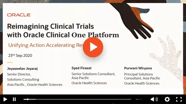 Oracle Webinar Video